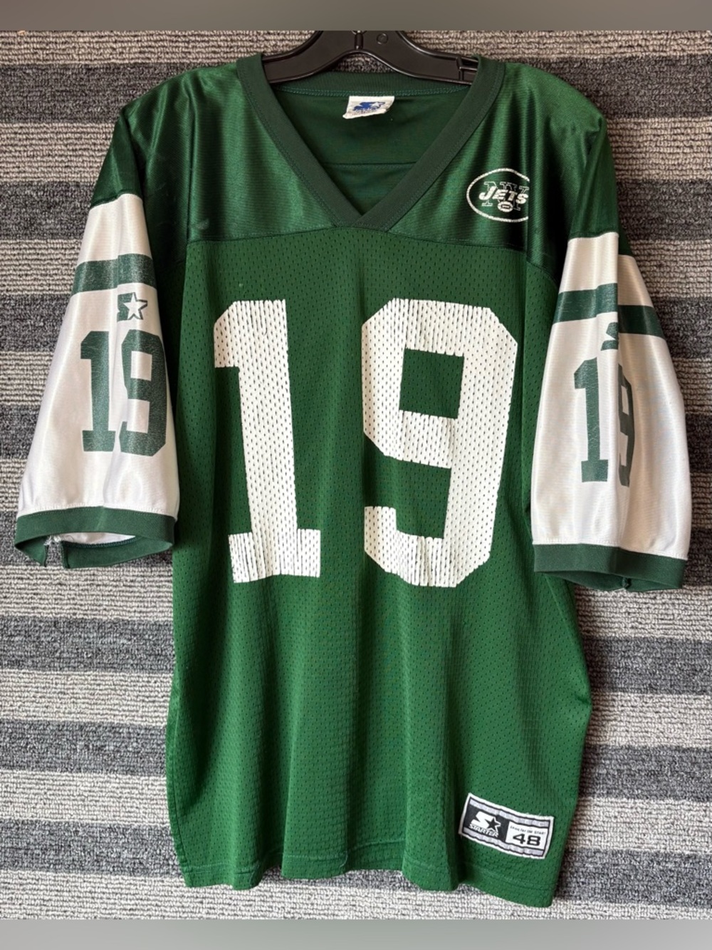 Vintage 1998 Starter Keyshawn Johnson New York Jets NFL Football Jersey Large